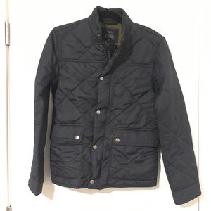 J. Crew Quilted Navy Blue Jacket